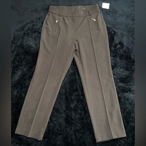 Rafaella Curvy Sportswear Women’s Dark Chocolate Pants, NWT, Sz 12